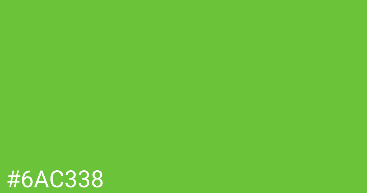 Hex color #6ac338 graphic