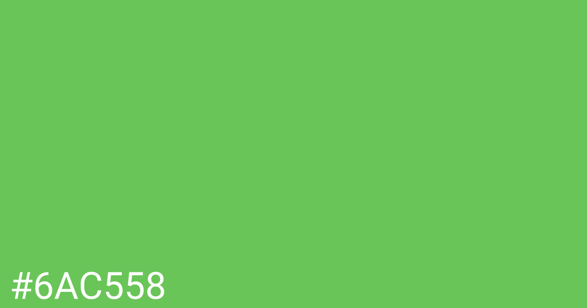 Hex color #6ac558 graphic