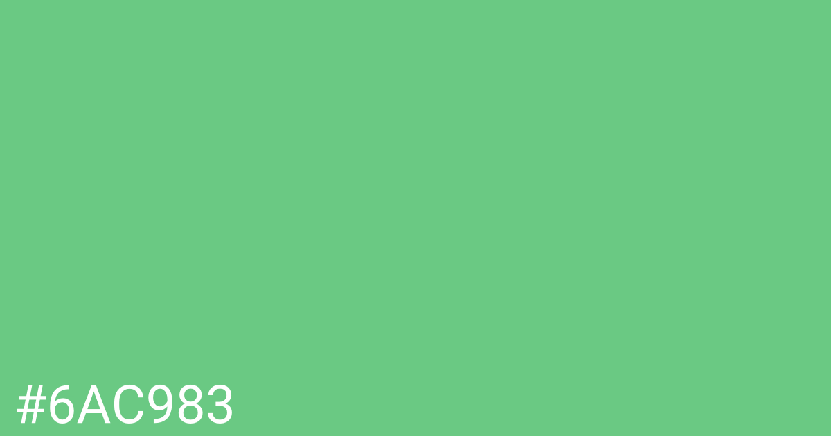 Hex color #6ac983 graphic