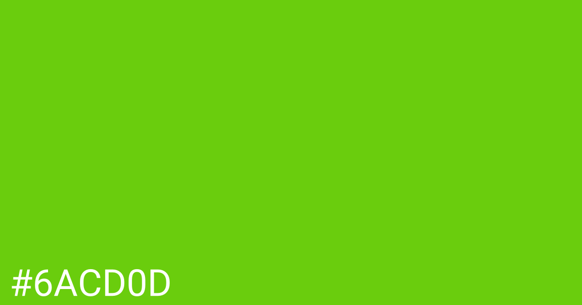 Hex color #6acd0d graphic