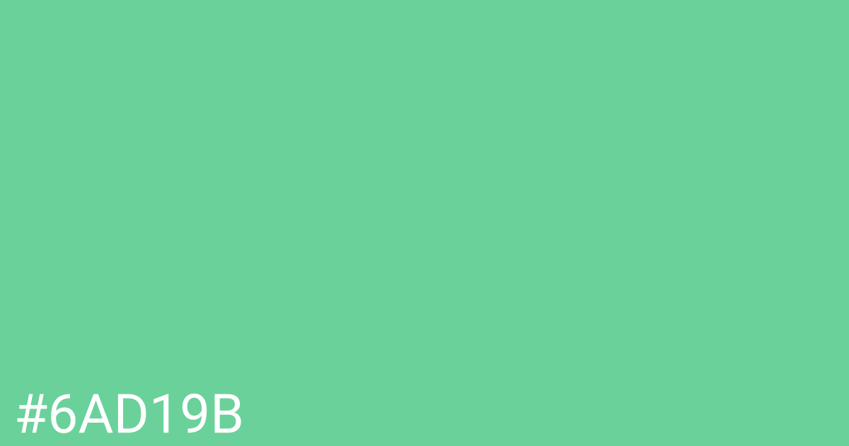 Hex color #6ad19b graphic