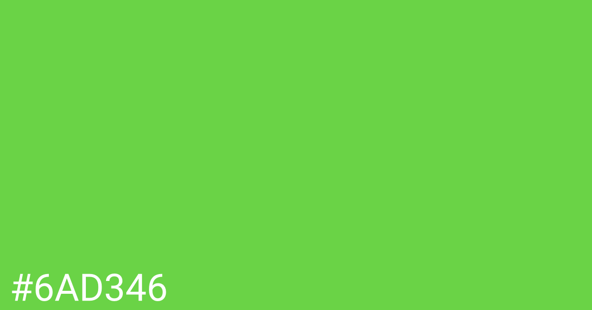 Hex color #6ad346 graphic