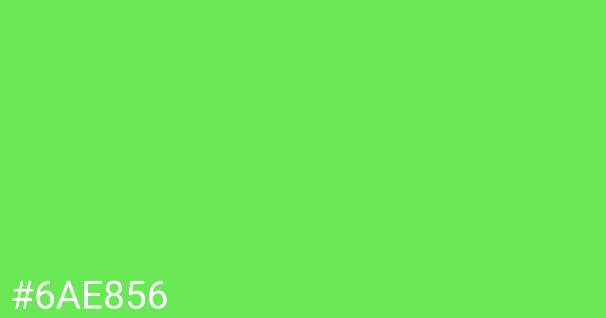 Hex color #6ae856 graphic