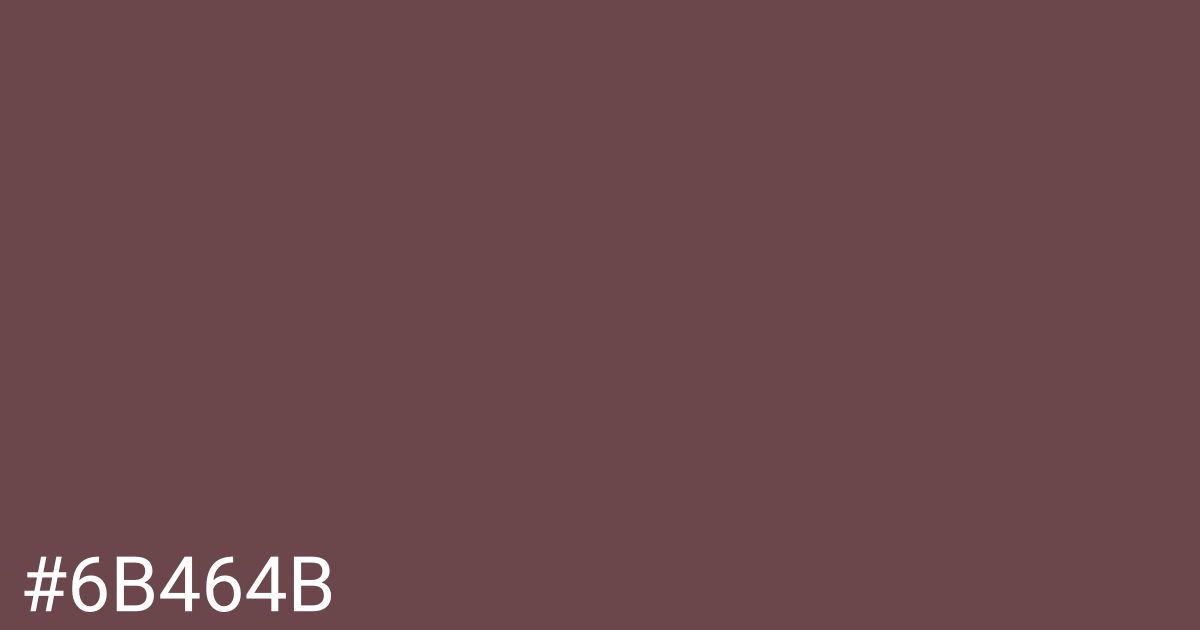 Hex color #6b464b graphic