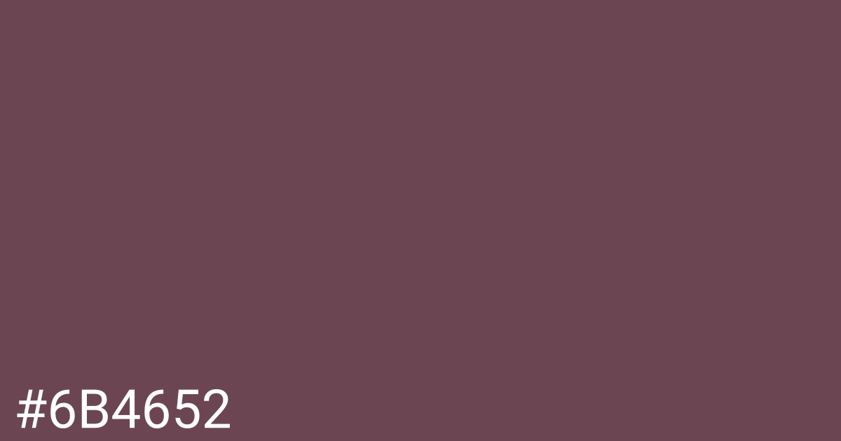 Hex color #6b4652 graphic