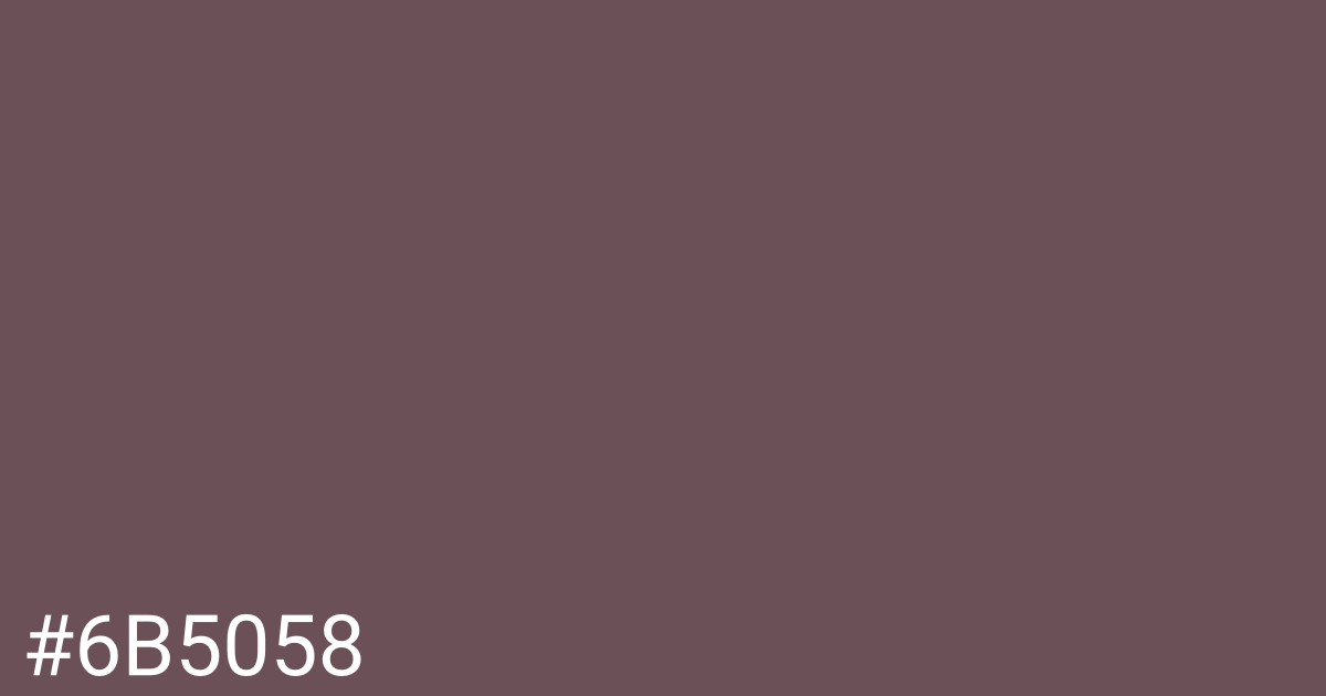 Hex color #6b5058 graphic