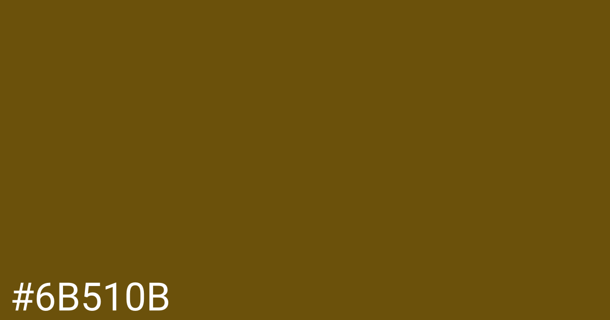 Hex color #6b510b graphic