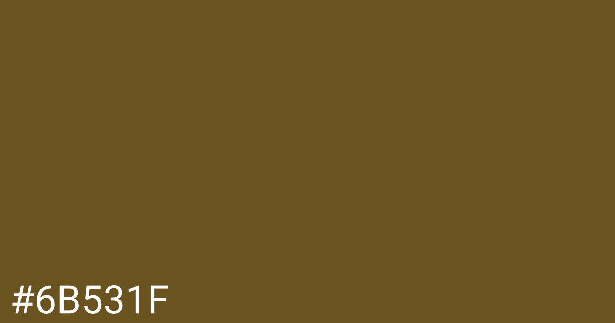 Hex color #6b531f graphic