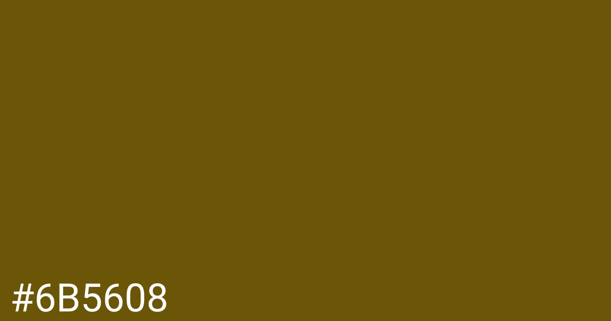 Hex color #6b5608 graphic