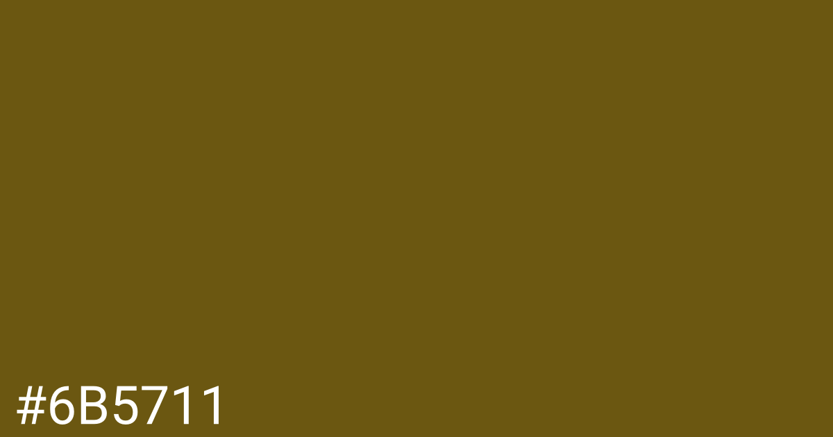 Hex color #6b5711 graphic