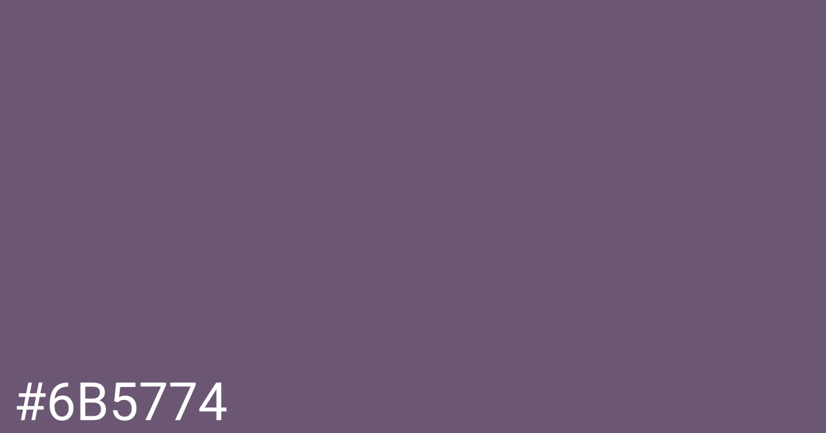 Hex color #6b5774 graphic