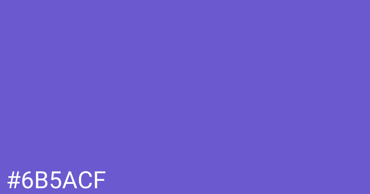 Hex color #6b5acf graphic