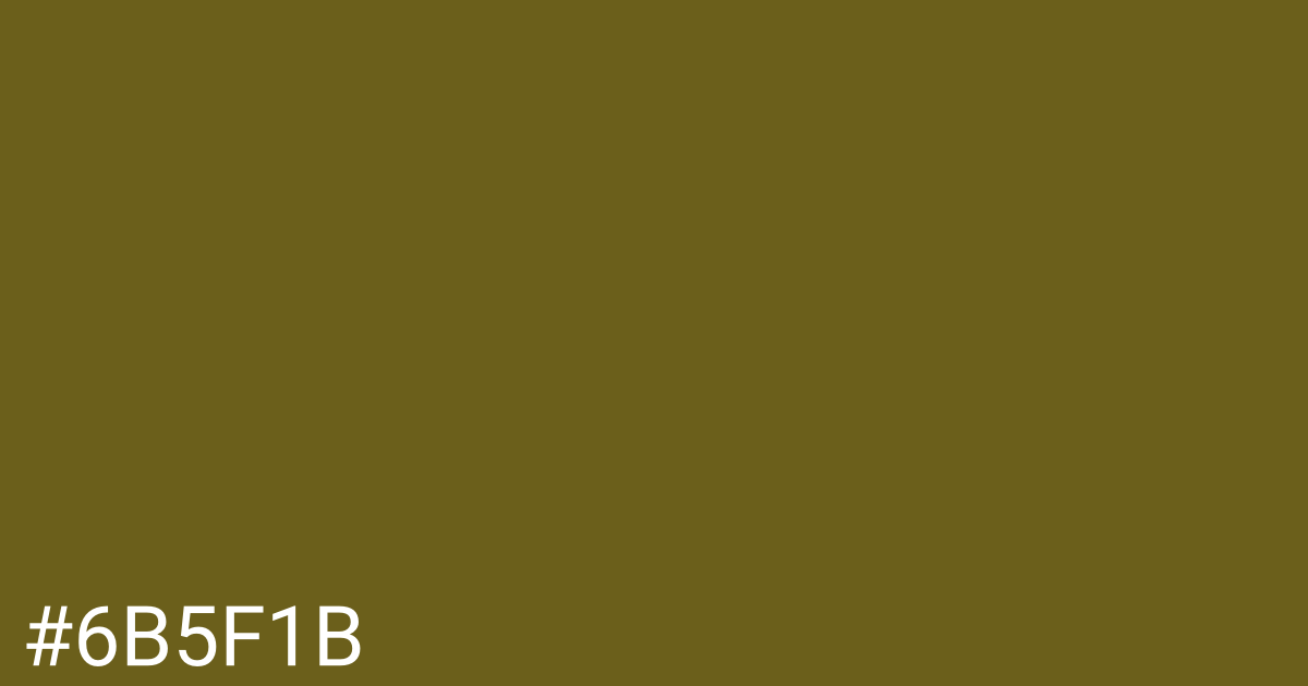 Hex color #6b5f1b graphic