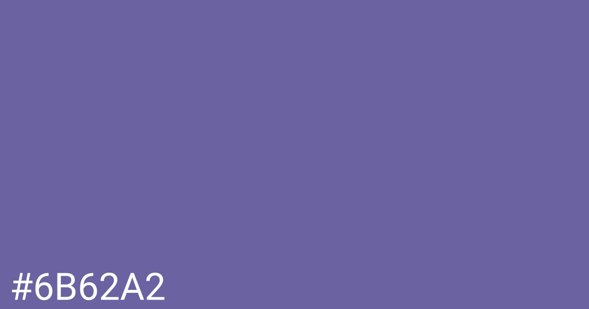 Hex color #6b62a2 graphic