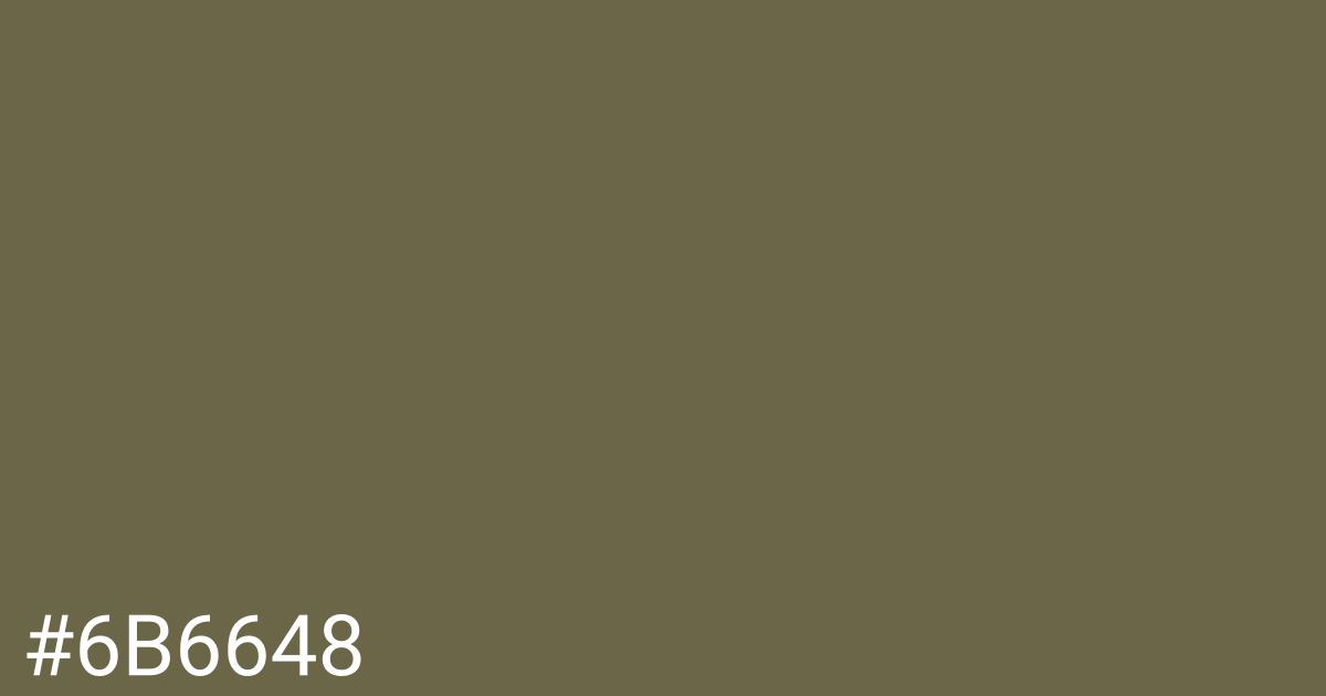 Hex color #6b6648 graphic