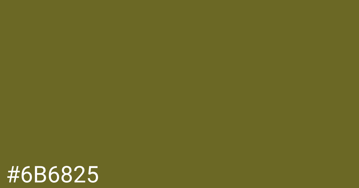 Hex color #6b6825 graphic