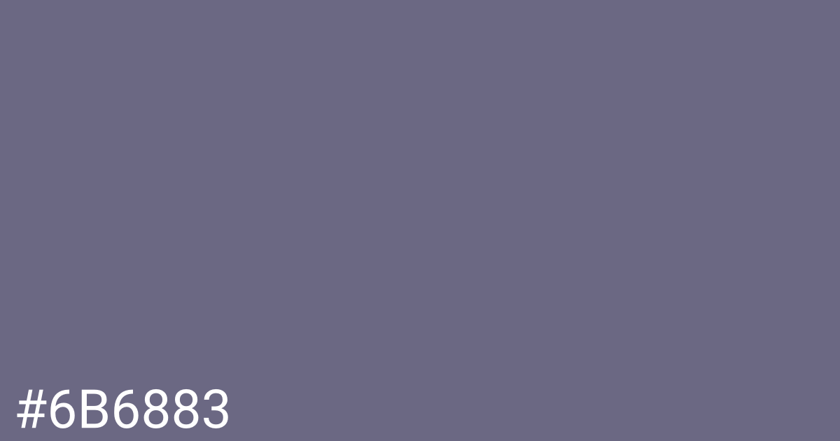 Hex color #6b6883 graphic