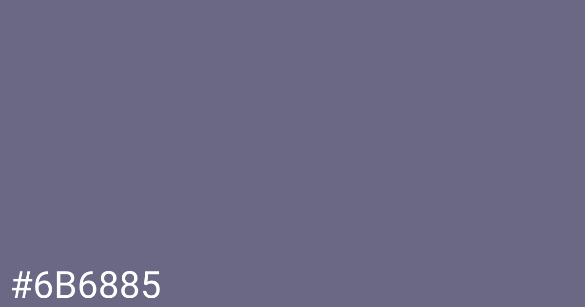 Hex color #6b6885 graphic