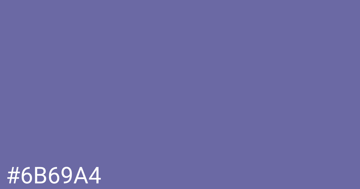 Hex color #6b69a4 graphic