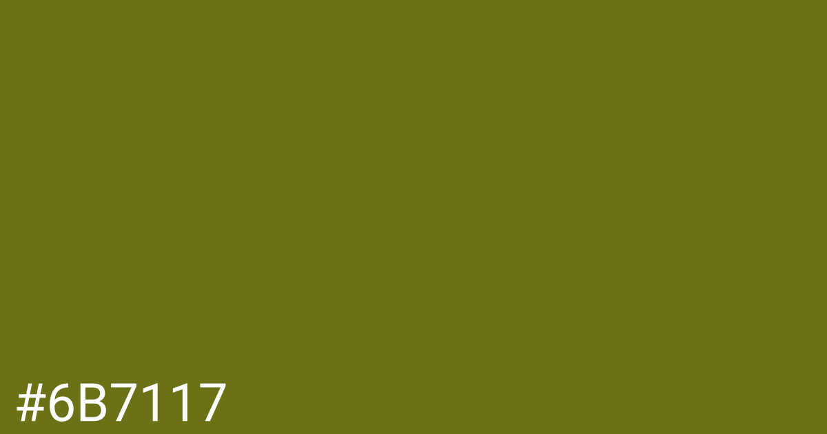 Hex color #6b7117 graphic
