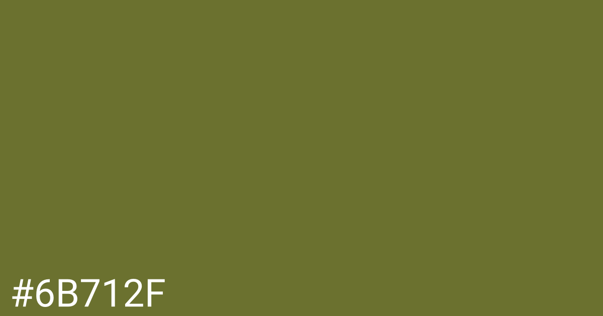 Hex color #6b712f graphic