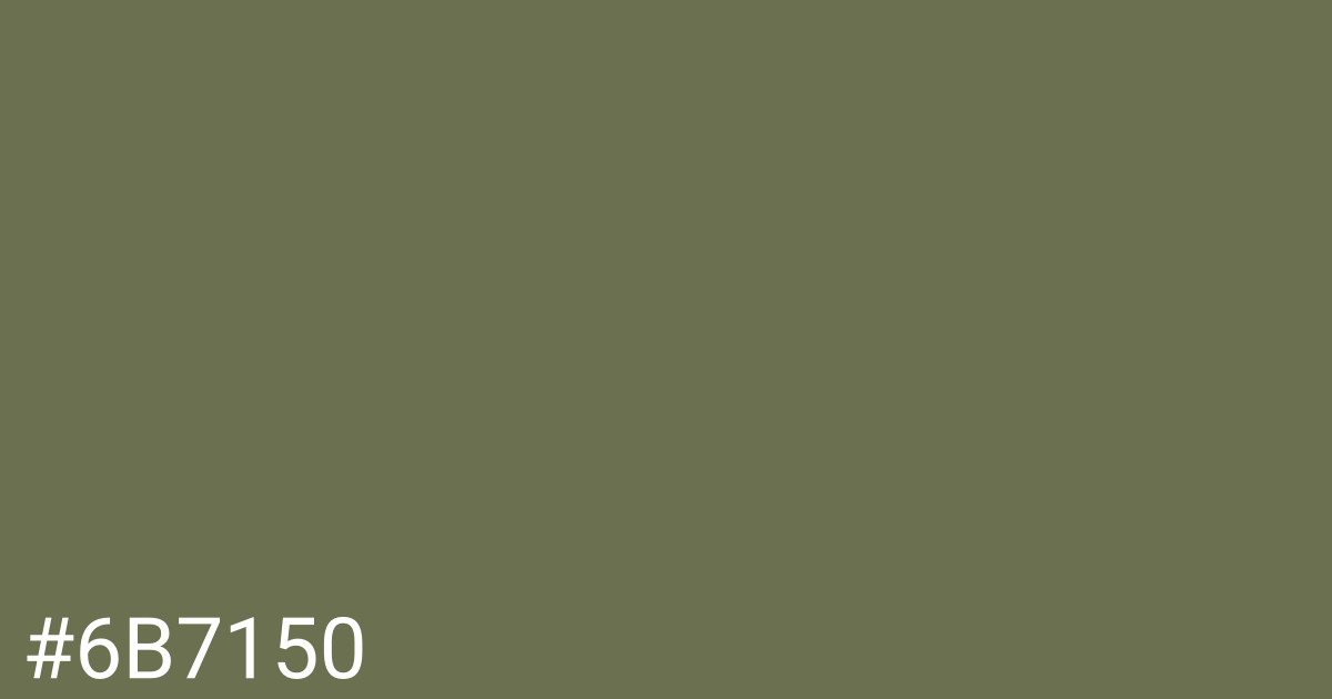 Hex color #6b7150 graphic