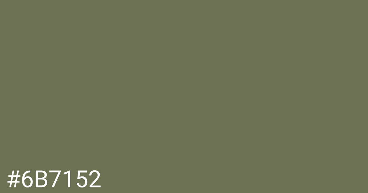 Hex color #6b7152 graphic