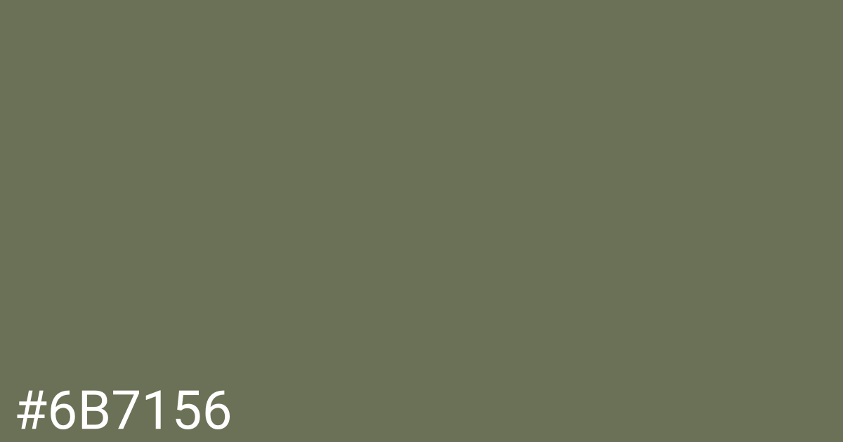 Hex color #6b7156 graphic