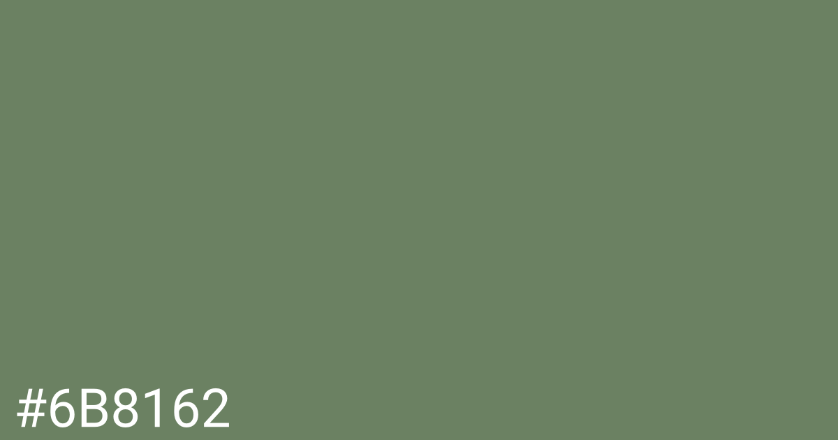 Hex color #6b8162 graphic