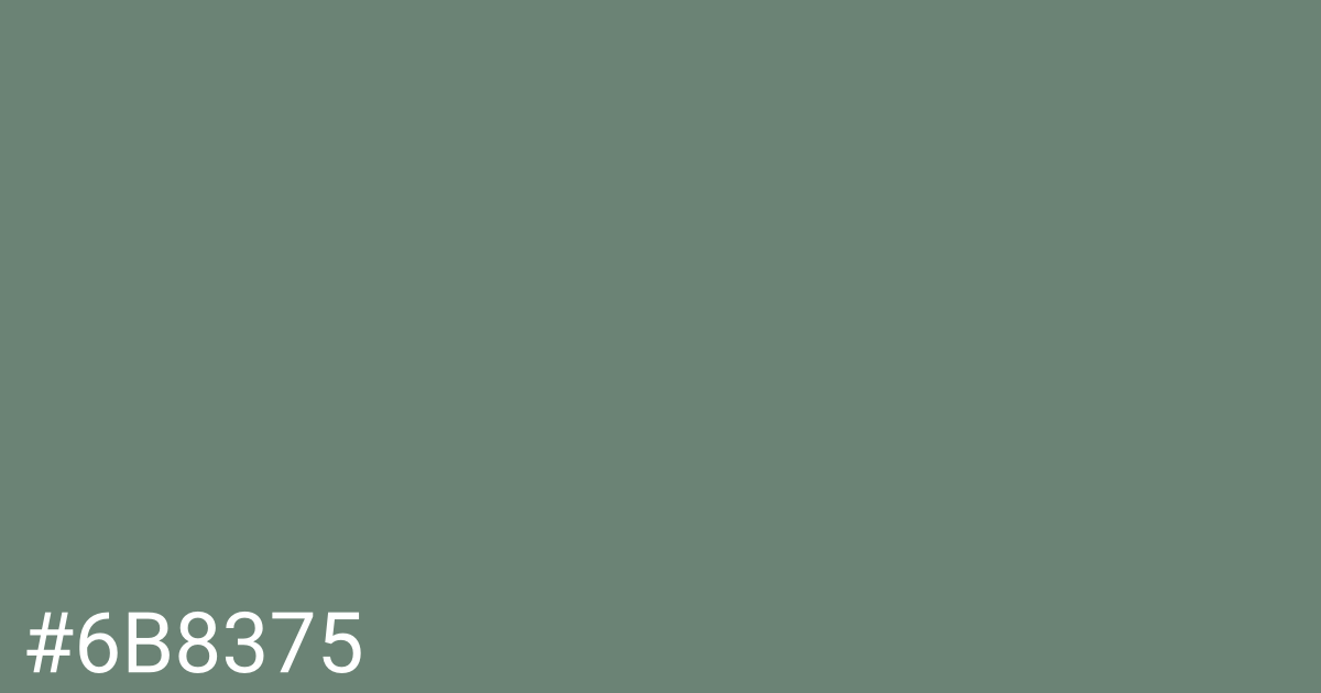 Hex color #6b8375 graphic