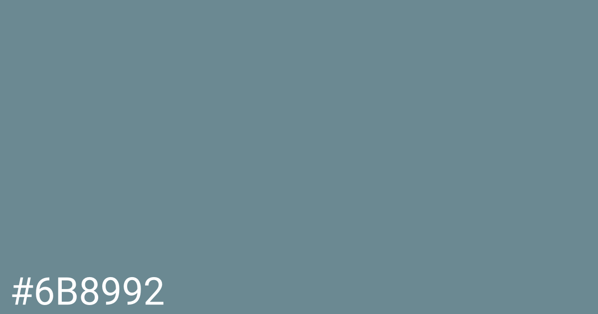 Hex color #6b8992 graphic