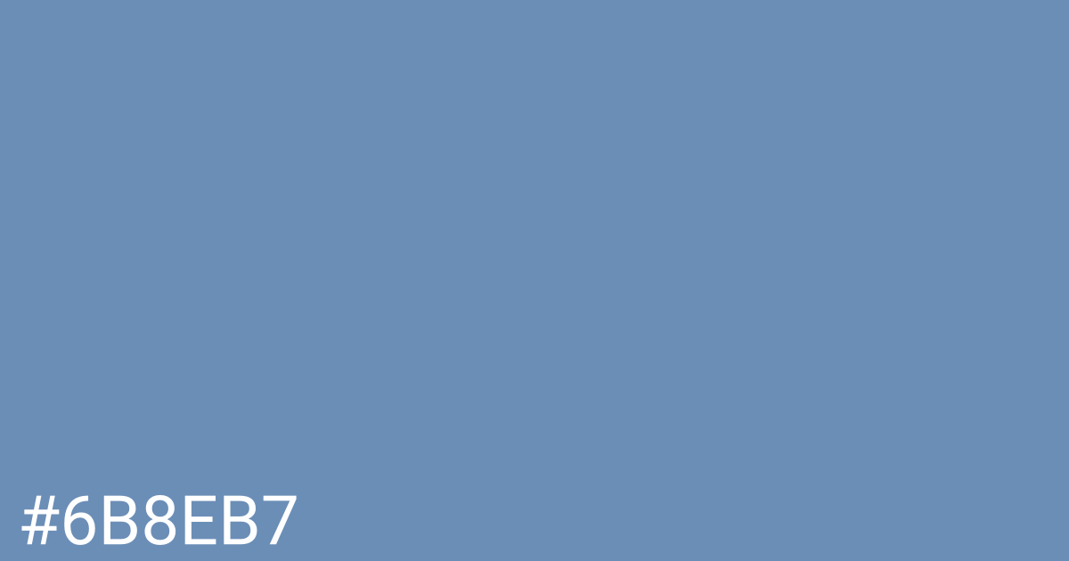 Hex color #6b8eb7 graphic