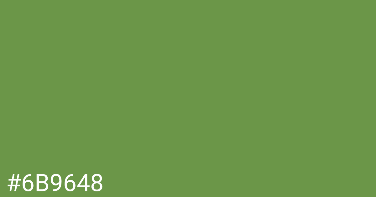 Hex color #6b9648 graphic