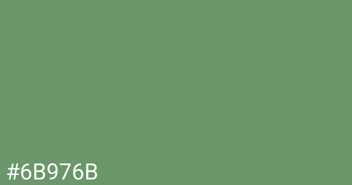 Hex color #6b976b graphic