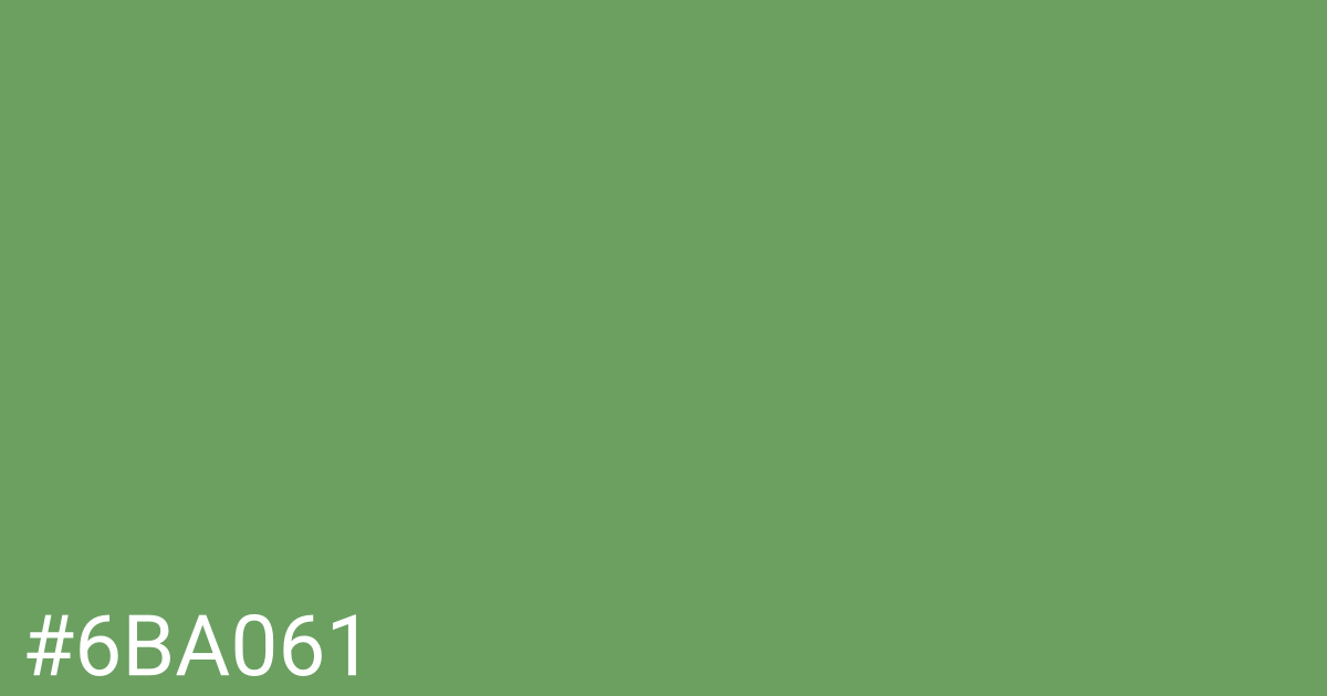Hex color #6ba061 graphic