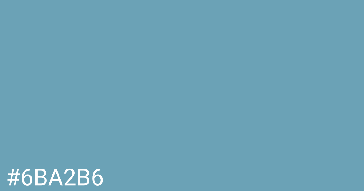 Hex color #6ba2b6 graphic