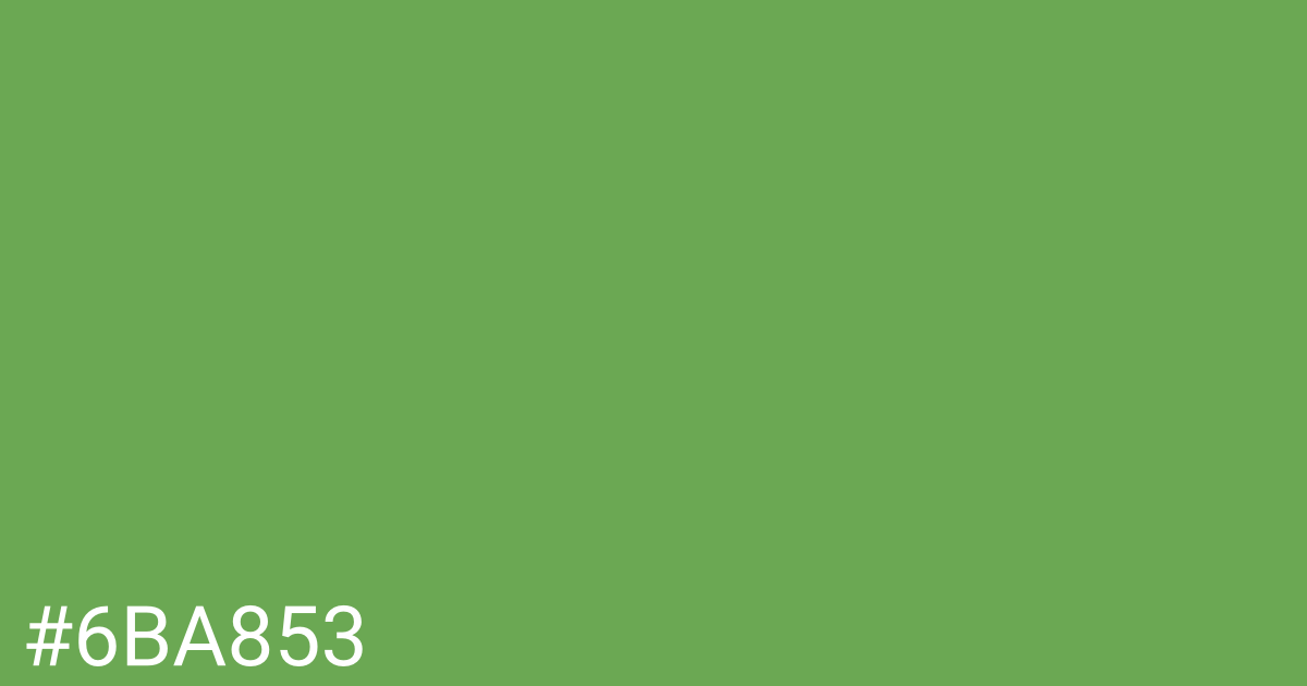 Hex color #6ba853 graphic