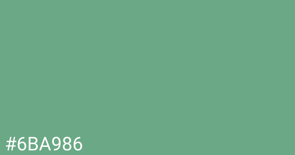 Hex color #6ba986 graphic