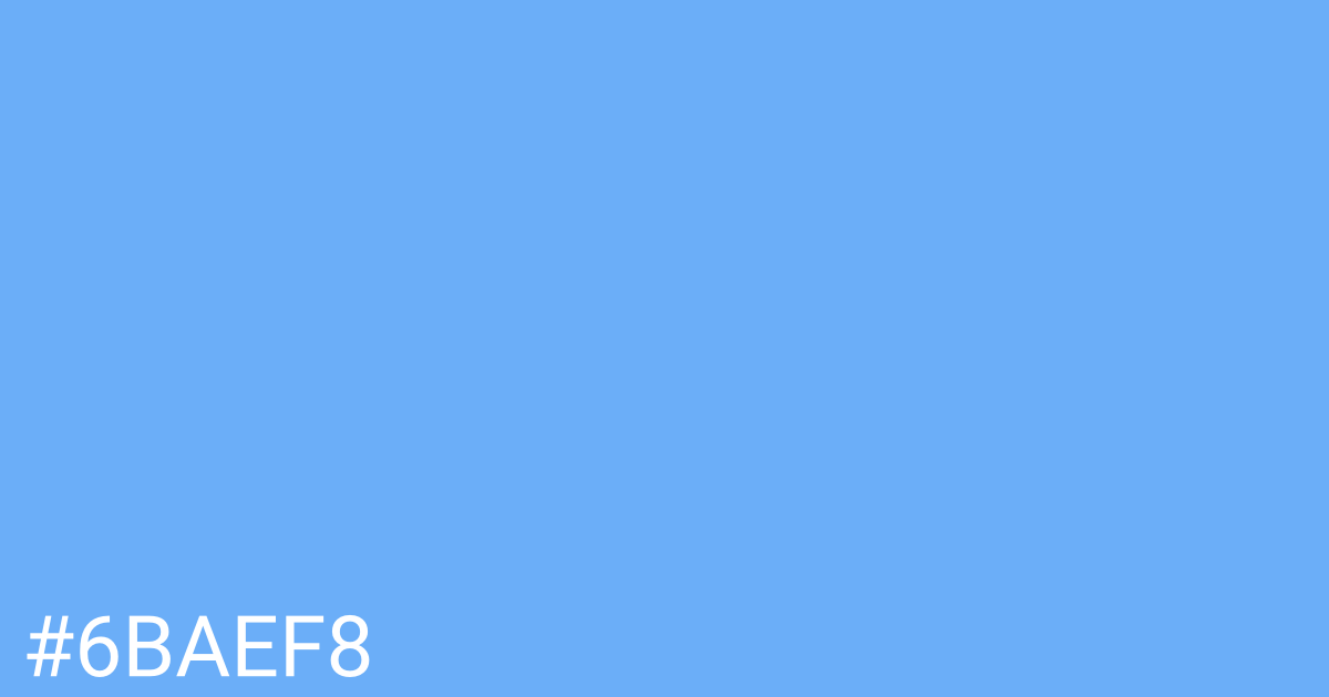 Hex color #6baef8 graphic