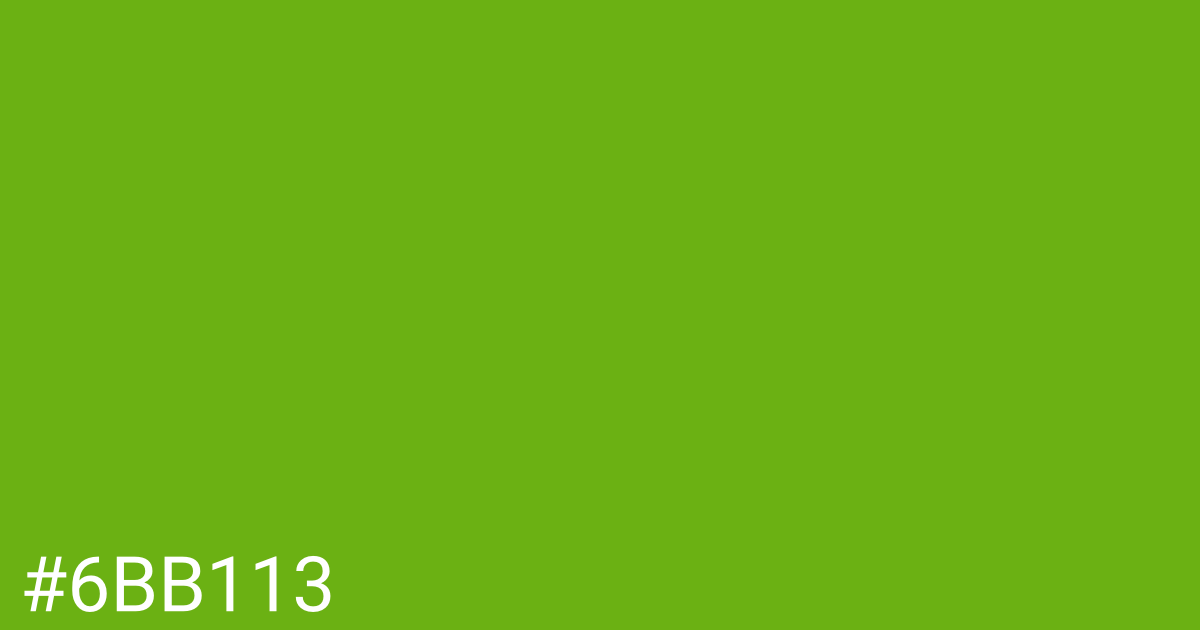 Hex color #6bb113 graphic