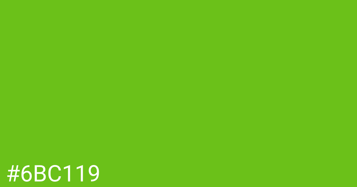 Hex color #6bc119 graphic