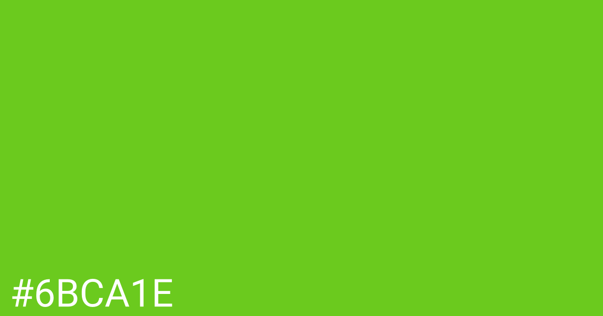 Hex color #6bca1e graphic