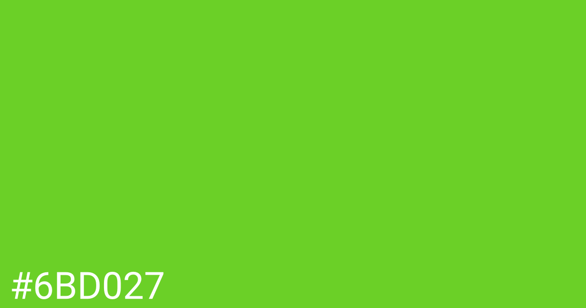 Hex color #6bd027 graphic