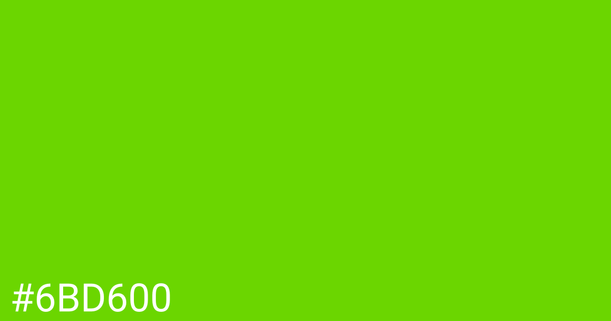 Hex color #6bd600 graphic