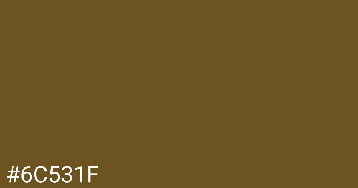 Hex color #6c531f graphic