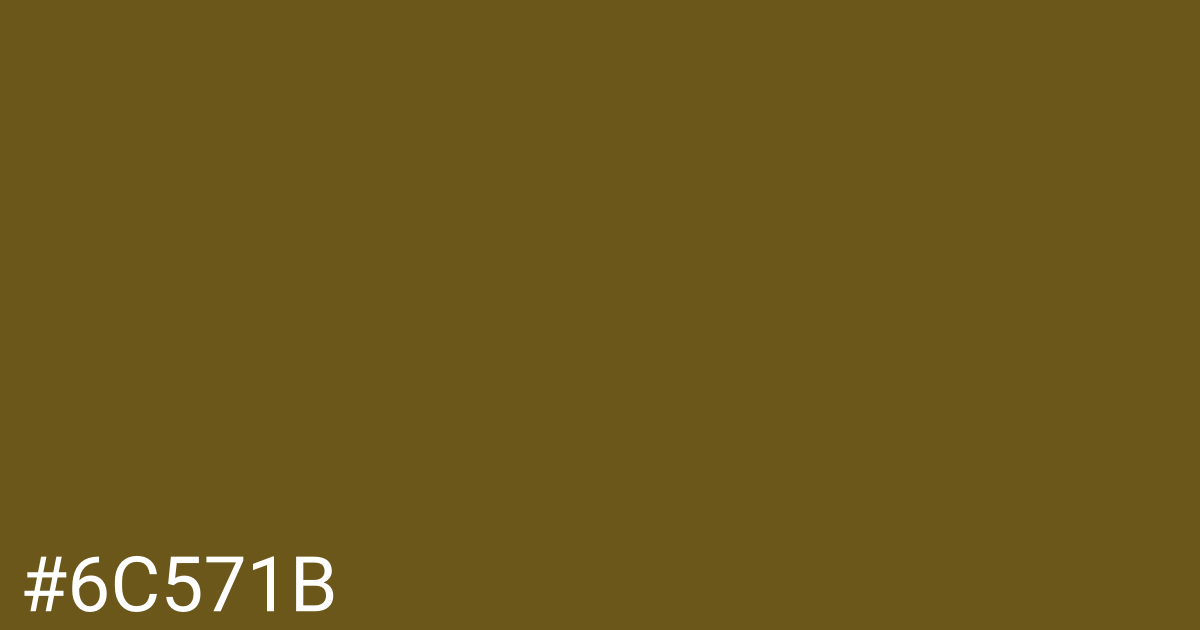 Hex color #6c571b graphic