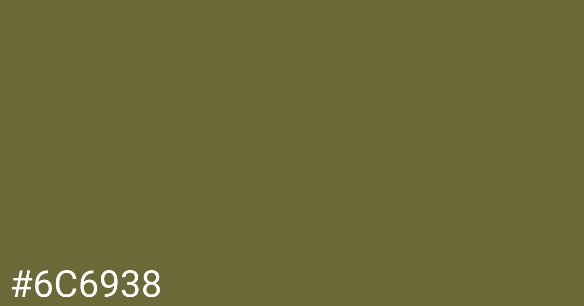 Hex color #6c6938 graphic