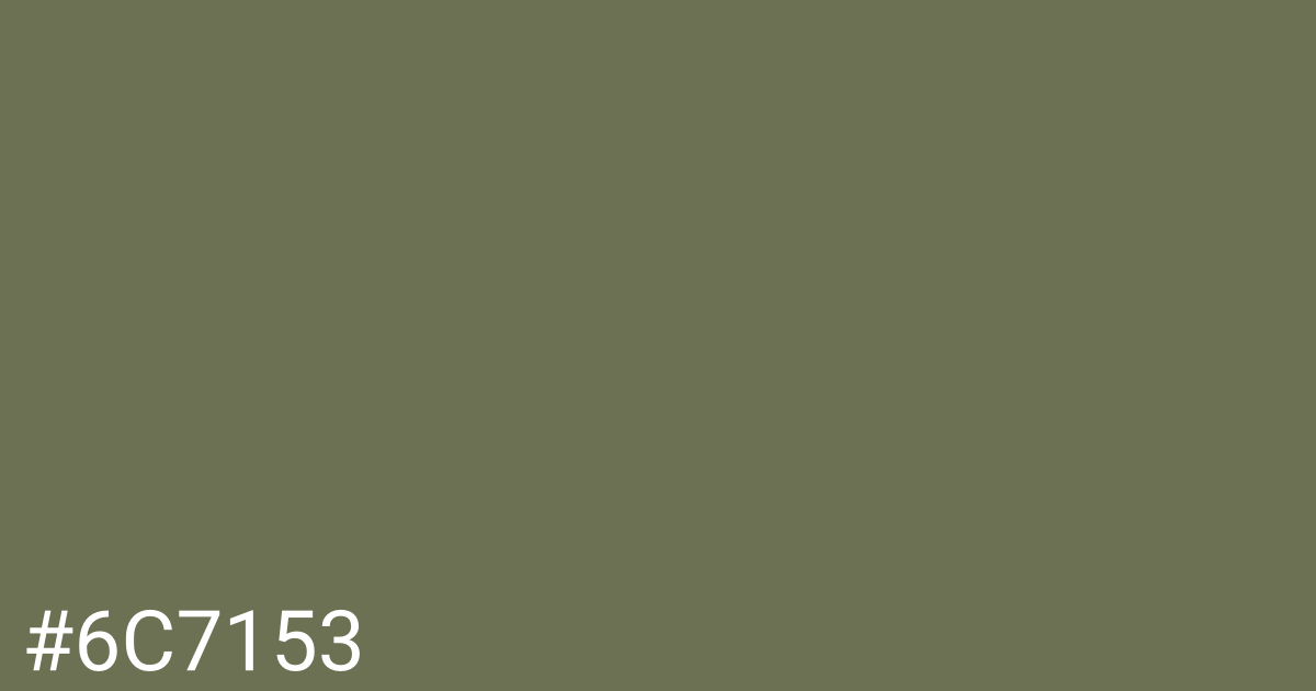 Hex color #6c7153 graphic