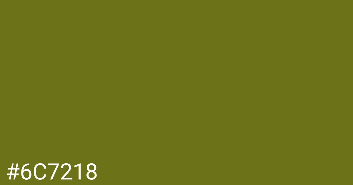 Hex color #6c7218 graphic