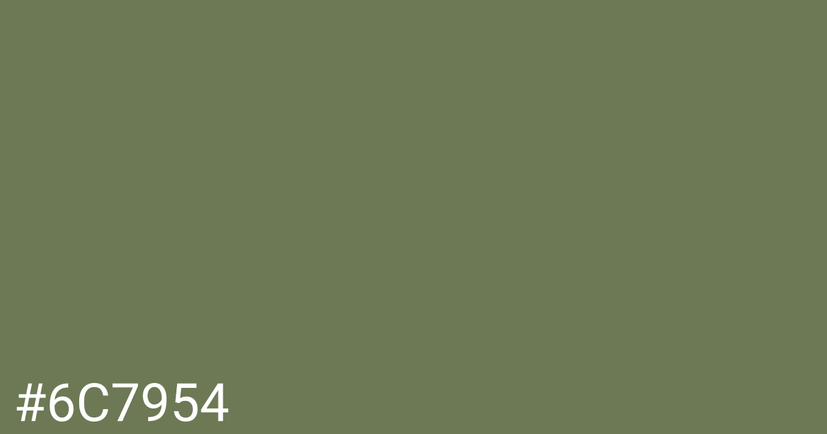 Hex color #6c7954 graphic